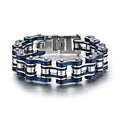 Fashion Man Jewelry Stainless Steel Biker Bracelet Personalized Men's Rock Chain Bracelet Silver Motorcycle Bracelet