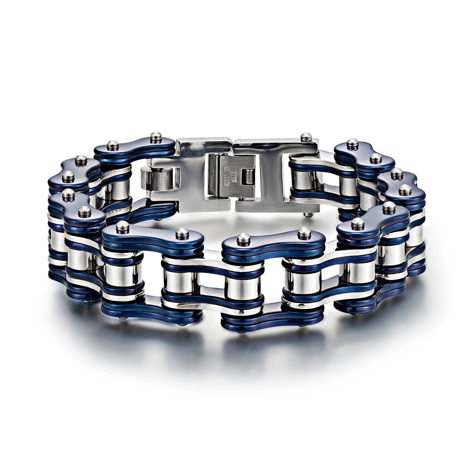 Fashion Man Jewelry Stainless Steel Biker Bracelet Personalized Men's Rock Chain Bracelet Silver Motorcycle Bracelet