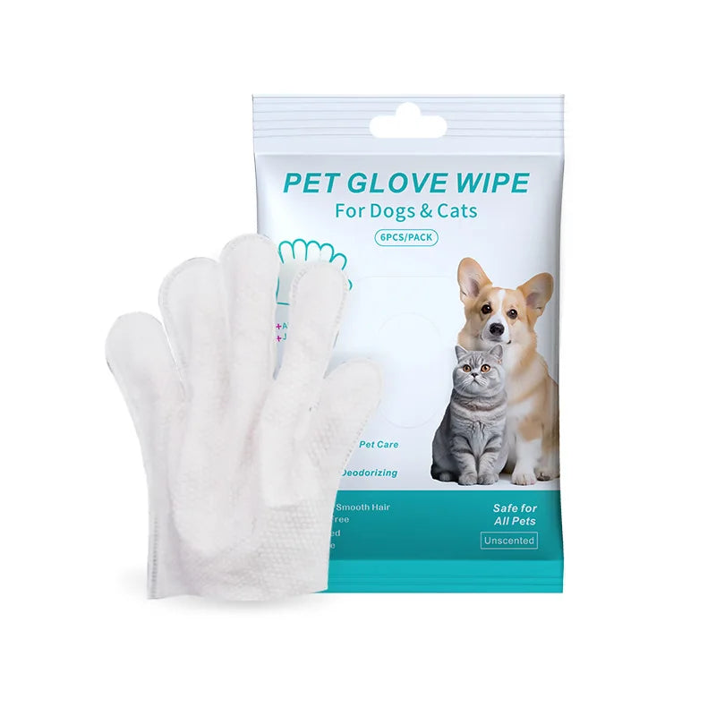 USMILEPET Best Seller Hypoallergenic Pet Cleaning Glove Wipes Nourishing Grooming Fur for Daily Care of Dogs and Cats