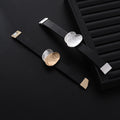 TongLing Italy PU Leather Minimalist Bracelet Female Magnet Geometric Charm Bracelet for Daily Life