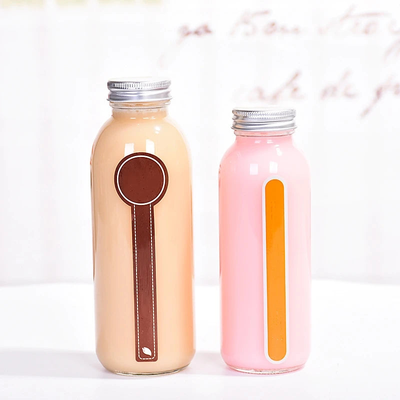 Hot Selling Empty 50ml 100ml 200ml 250ml 350ml 500ml Coffee Milk Tea Juice Beverage Liquor Wine Glass Bottle
