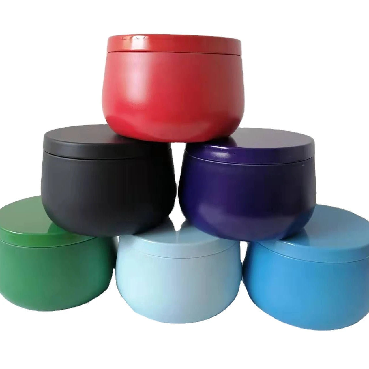 Wholesale OEM Brand Tin Candle Cans 2oz 4oz 6oz 8oz Screw Lid Christmas Gift Craft Gold Rose Gold White Matte Black Red Green
