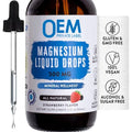 Private Label Magnesium Citrate Drops Liquid Herbal Supplement for Adults' Relaxation Nerve Muscle Calm Magnesium