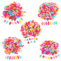 100PCS/bag Mini Filigree Bows Hairpins for Kids Colorful Plastic Snap Hair Clips Hair Accessories Children Hairgrips