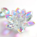 Color-plated Crystal Cup Colorful Wash Storage Nail Tool Lotus AB Color Nail Art Crystal Glass Cup With Lid