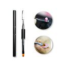 Double Head Nail Pen Take and Press Glue Embossed Nail Brush Lines Painting Pen Brushes UV Gel Polish Tips Brush Custom LOGO 1PC
