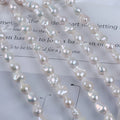 Zhuji 12-14mm White Freshwater Baroque Shape Third Party Appraisal Natural Loose Pearls for Jewelry