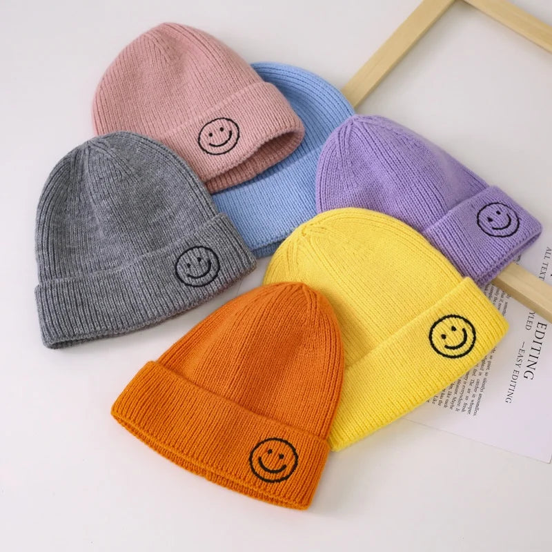 Smile Face Beanie 2023 Fashion Winter Hat for Toddler Cute Beanie