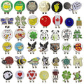 Golf Ball Mark with Golf Hat Clip Magnetic Alloy Birdie One Putt Eagle Tiger Cap Glove Design Magnetic Golf Ball Marker Hat Clip