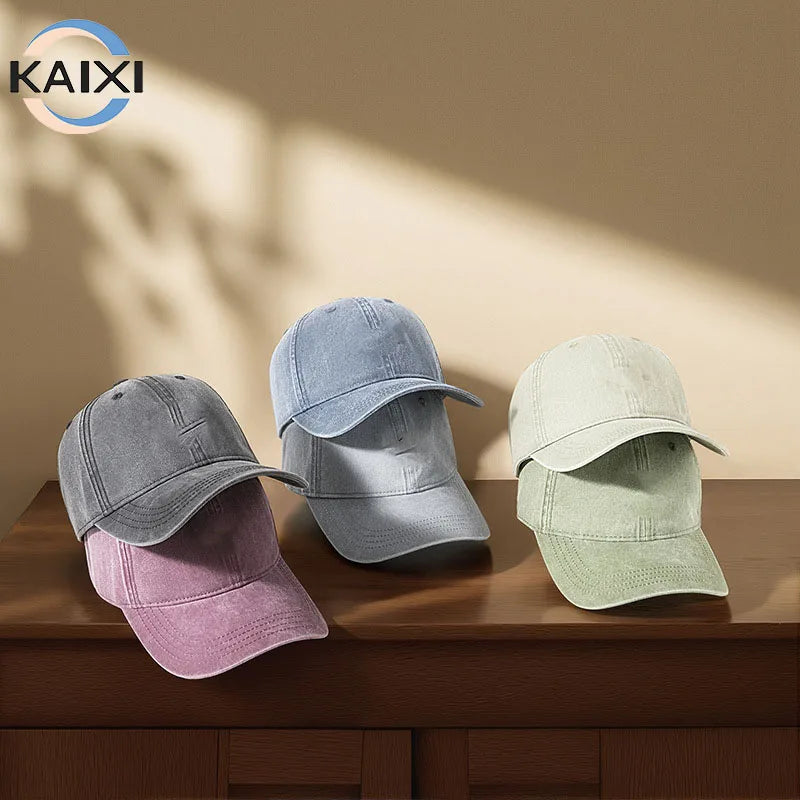 Vintage Retro Style Men's & Women's Baseball Cap All-Match Casual Sunshade with Breathable Wash Cotton Spring Sun Hat