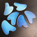 HY Arrival Opalite Stone Heart Facial Gua Sha Plate Scraping Massager