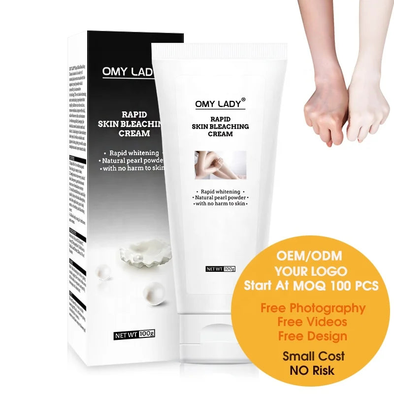 Low Moq Private Label Your Logo Natural Skin Bleaching Milk Whitening Body Lotion