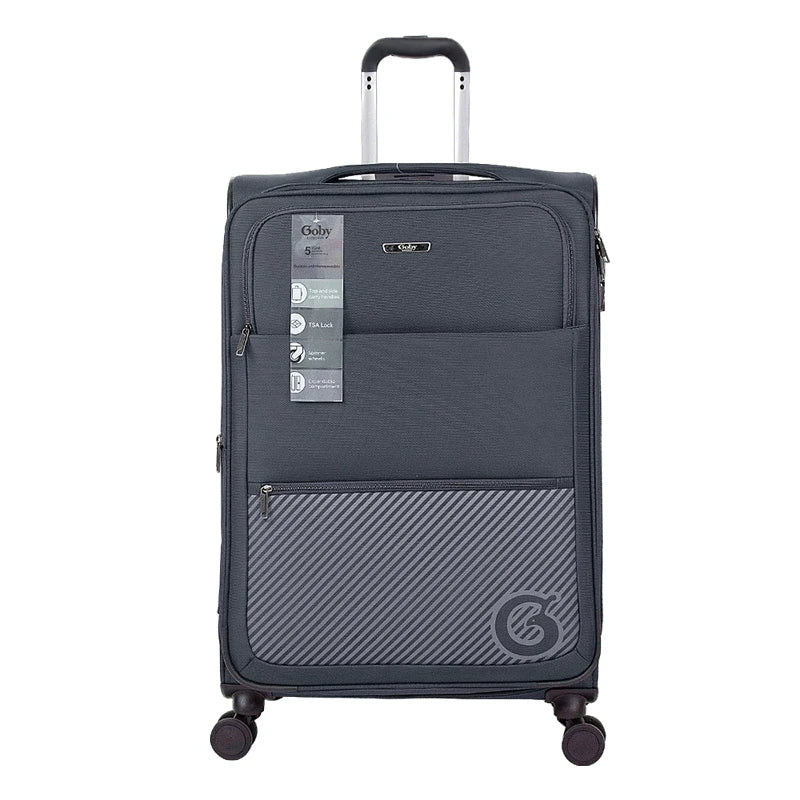 High Quality Classic Lightweight Luxury Cartoon Trolley Suitcase Carry-On Soft Trolley 4-Wheel 360 Anti-Theft TSA Lock Oxford
