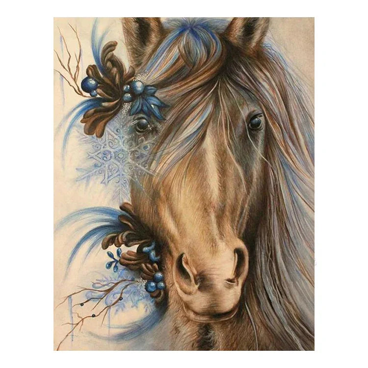 Diamond Painting Horse Picture Mosaic Full Square Drill Cross Stitch Diamond Embroidery Rhinestone Handmade S2F1064