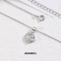 Moon Moissanite Necklace Female S925 Sterling Silver Hundred With Diamonds Collarbone Chain Personalized Fashion Pendant Models