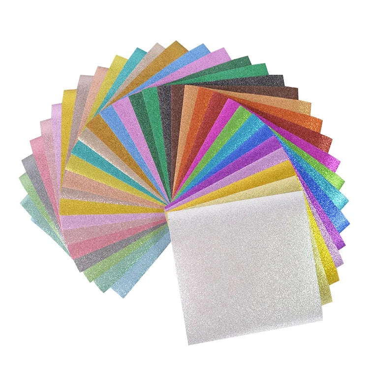 Gold Printing Chunky Sticker A4 Hard Wall Film Card Stock Craft Cardstock Sheet Gift Wrapping Glitter Paper