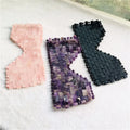 Wholesale Natural Healing  Jade Stone  Eye Mask Stone Obsidian  Crystal Eye Mask for Gift
