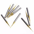 10pcs New Titanium Coat Carbide 3.175x0.5mm End Mill Engraving Bits CNC Cutters