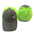 Wholesale Custom Vintage Fluorescent Yellow Neon Solid Trucker Hats Embroidery Florescent Orange Green Mesh Trucker Cap