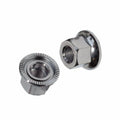 OEM M9/M10 Bicycle Hub Flange Nuts: Anti-Slip Serrated Wheel Nut High-Strength Chrome Steel Fasteners