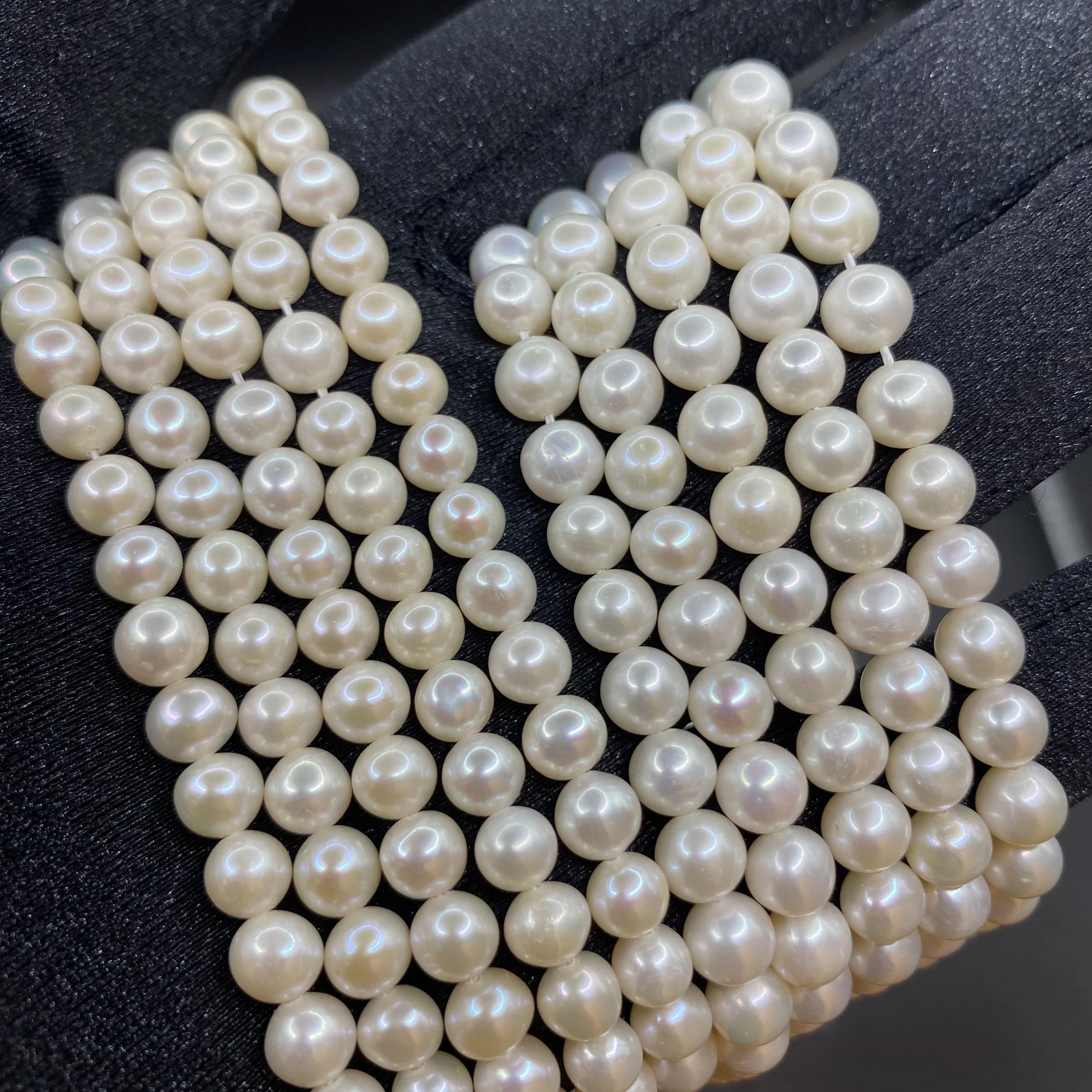Zhuji Cultured 3A Natural Freshwater Pearl Strand String 3mm-8mm Size Loose Round Beautiful Freshwater Pearl for Jewelry