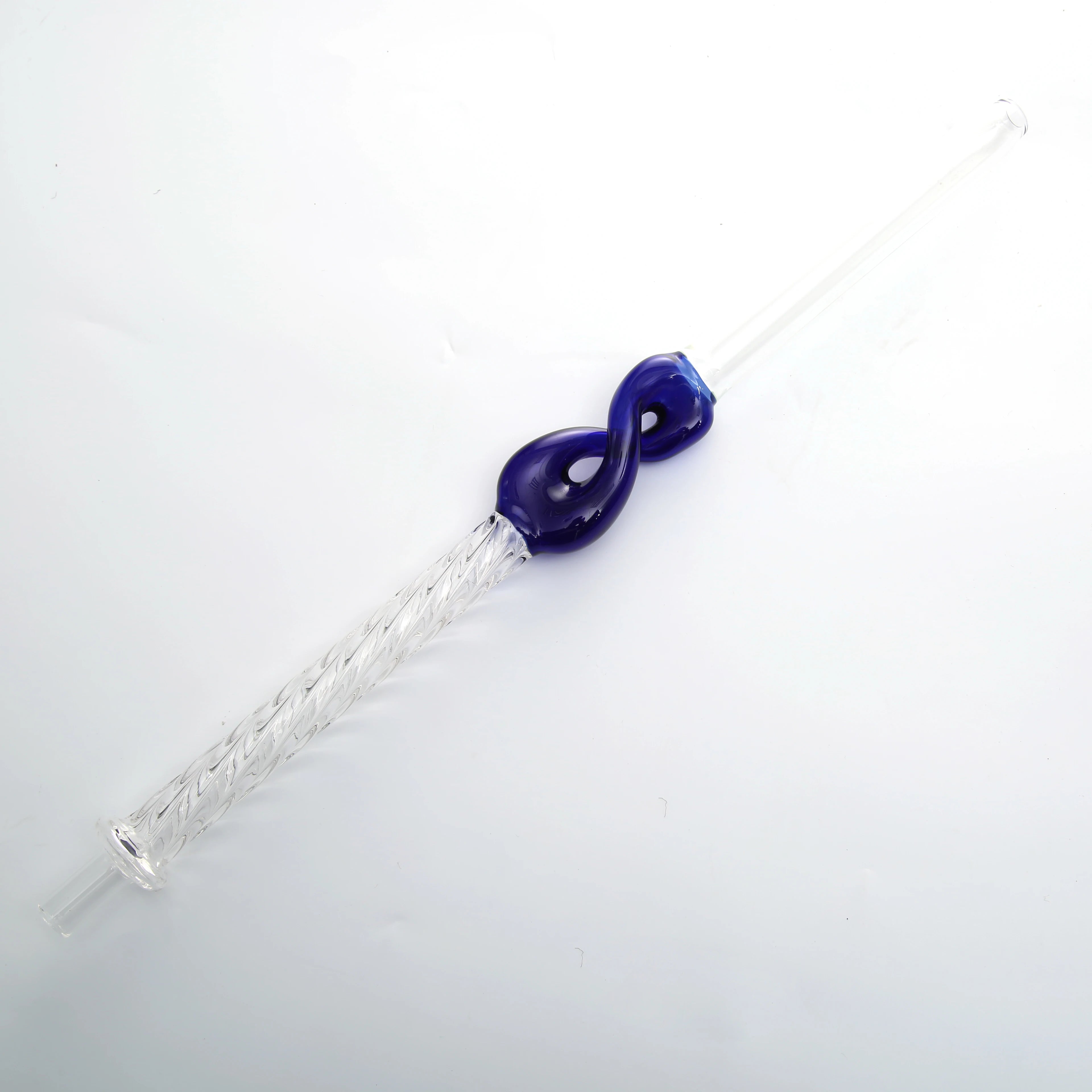 Custom Length Crystal Hookah Shisha Glass Mouthpiece with Hose Accessory Color Glass Tip Wholesale Business