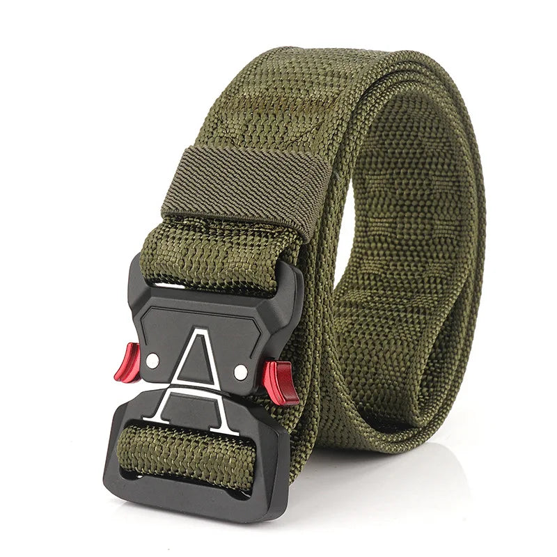 Flying Art Multifunctional Outdoor Sports Men's Belts Customized Logo Durable Alloy Buckle Nylon Webbing Polyester Woven