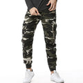 Fashion Spring Mens Tactical Cargo Joggers Men Camouflage Camo Pants Cyan Camouflage Casual Cotton Pants Hip Hop Male Trouser