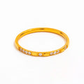 Joolim Jewelry Wholesale Classic 18K Gold Plated CNC Inlay Dainty Stainless Steel Rings for Women Waterproof Tarnish Free