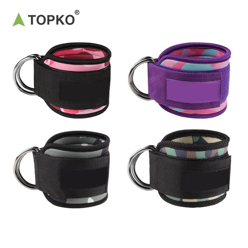 TOPKO Stocked New Arrival Ankle Strap  Ankle Straps for Cable Machine Hip Training Ankle Strap
