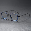 KMN137 Retro Square Thickness Spectacle Glasses With Pure Titanium Optical Glasses Frames for Men for Women