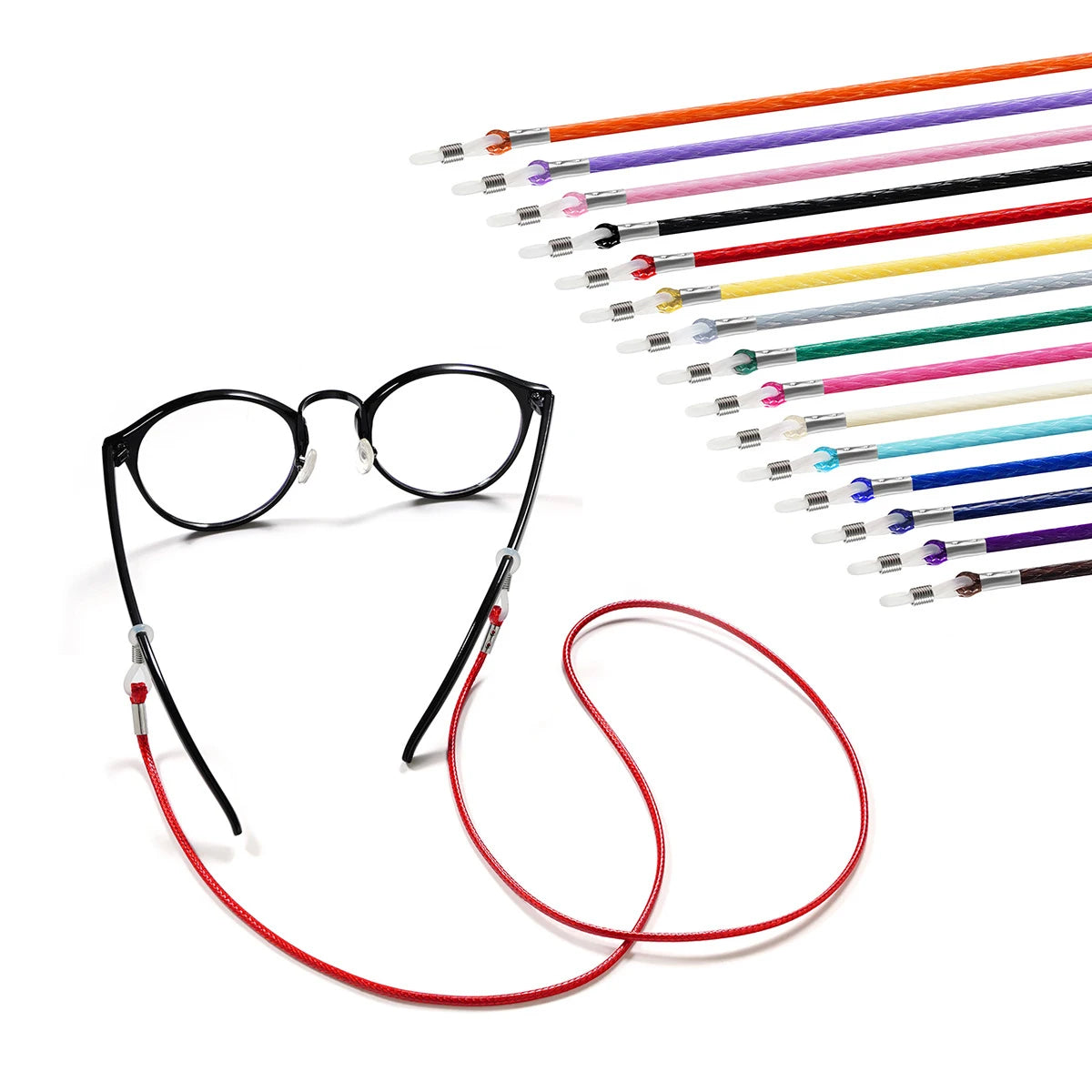 Colorful Wax Rope Glasses Strap Sunglasses Lanyard Eyeglasses Cord Eyewear Retainer Accessories Glasses Chain