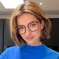 Trendy New TR90 Anti Blue Light Glasses Women Blue Light Blocking Eyeglasses Hyperopia Myopia Prescription Glasses Female