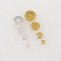 JF8259 Silver Gold Metal Spacer Beadsmetal Rondelle Heishi Spacer Beadsmetal Flat Spacer Beads