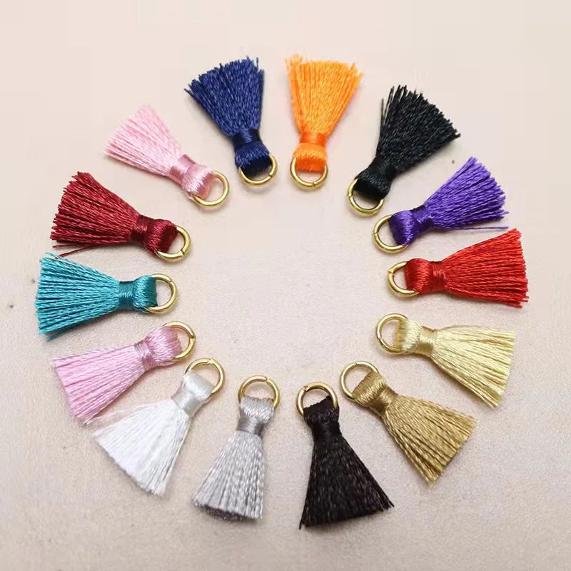 Small 2cm Silk Tassel With Ring