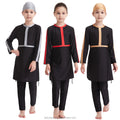 New Kids Girls Muslim Swimwear Islamic Modest Swimming Burkini Swimsuit Costume Girls 2PC Full Coverage Long Sleeve Swimsuits