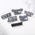 Wholesale Various Word Brooches for Pharmacist Doctor and Mathematics Enthusiasts Metal Alloy Jewelry