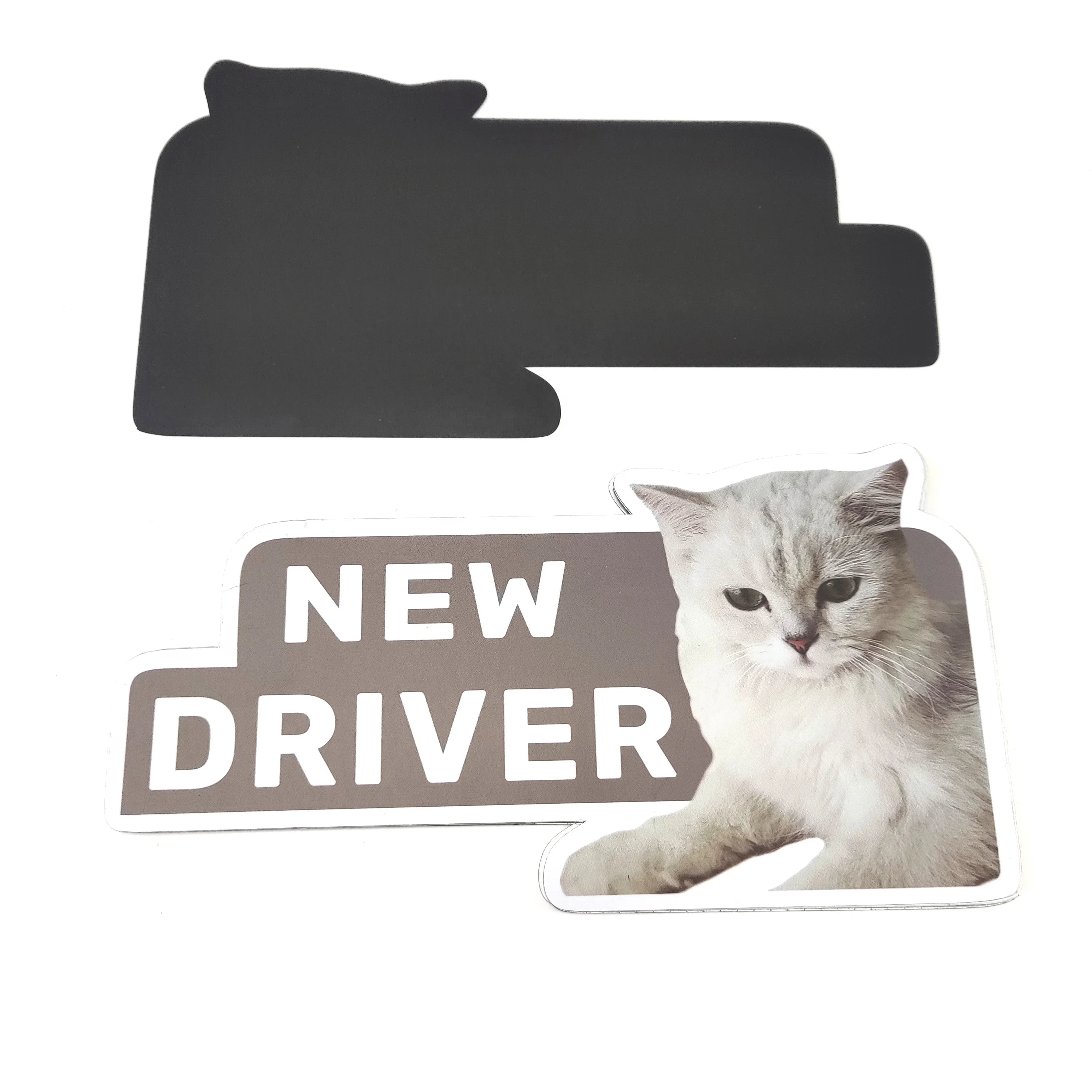 Full Color Print Custom Large Die Cut Car MagnetsCar Student Driver Car Door Magnet Sticker