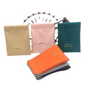 New Eco-Friendly PU Leather Jewelry Container Perfume Lipstick Earphone Storage Pearl Necklace Shrapnel Envelope Bag for