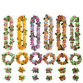 EM3431Wholesale Hawaiian Beach Party Supplies Wreath Summer Artificial Leis Girl Flowers Garland Wreaths Necklace Headbands