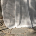 Drape Tulle Curtains Linen Fabric Pleated Window Decorations for Living Room Hotel or Hospital Blackout Features Rope Format