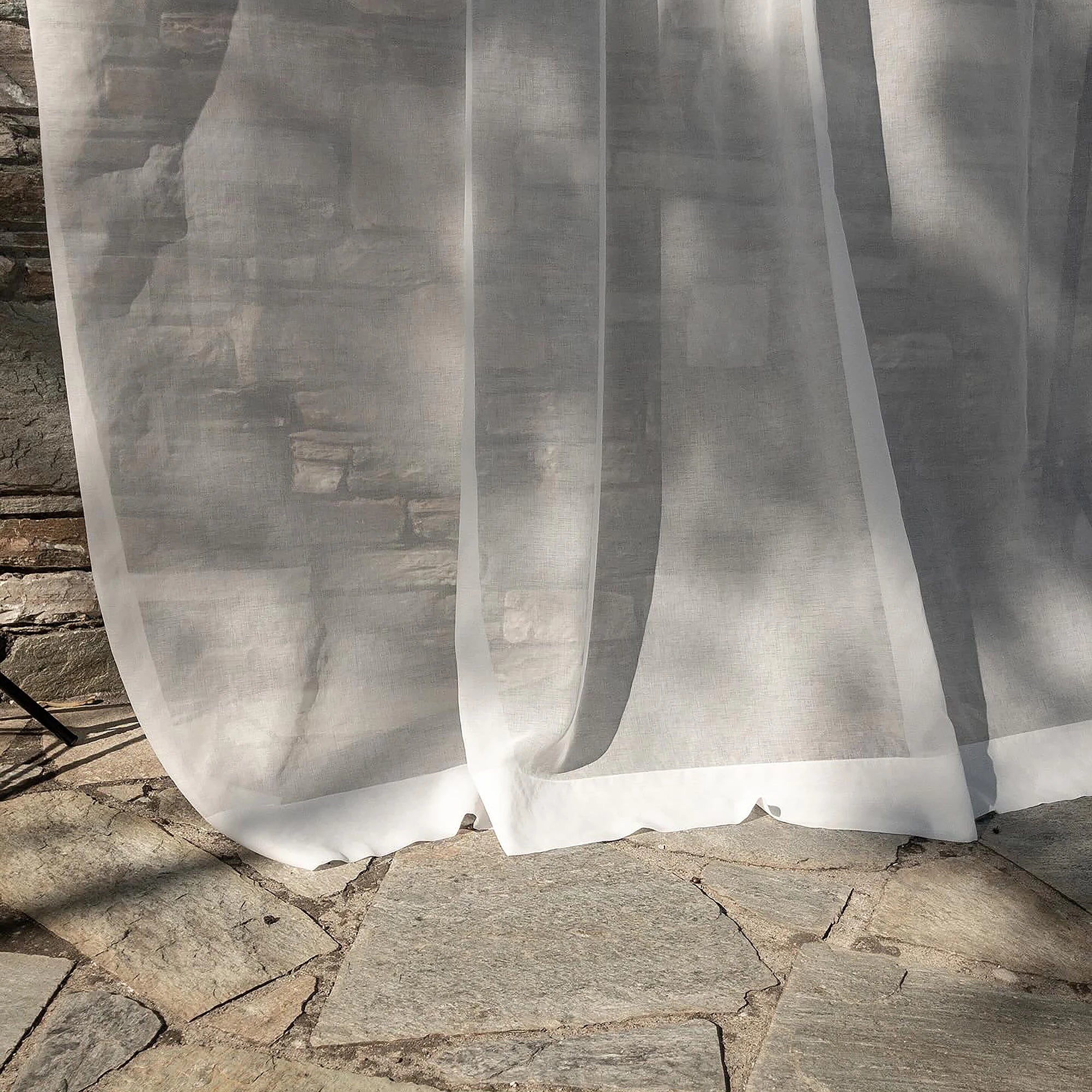 Drape Tulle Curtains Linen Fabric Pleated Window Decorations for Living Room Hotel or Hospital Blackout Features Rope Format