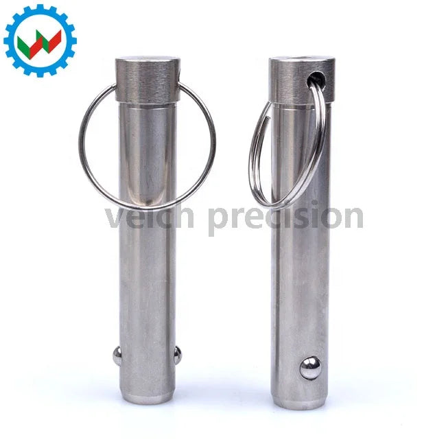 Veich All Stainless Steel Ball Lock Pin Quick Release Pins with Pull Handle Detent Spring Ring Type 5mm-25mm Shouldered MegaBDM