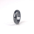 New Arrivals INS Jewelry Black 6mm Magnetic Smooth Hematite Ring for Men