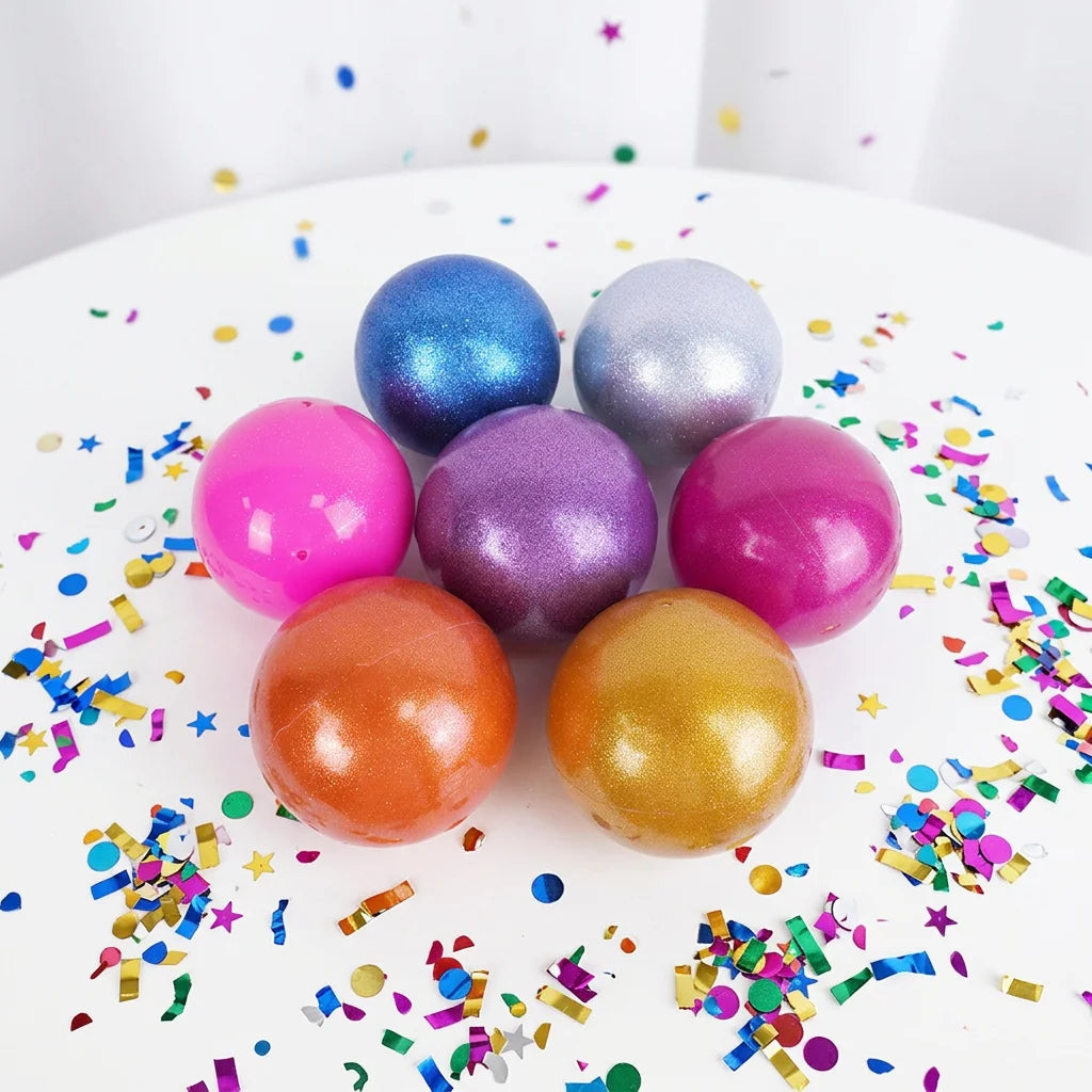 Gym Training Ball Anti-burst Thickened Pink Purple Blue 15CM 18CM Glitter PVC Artistic Rhythmic Gymnastic Exercise Balls