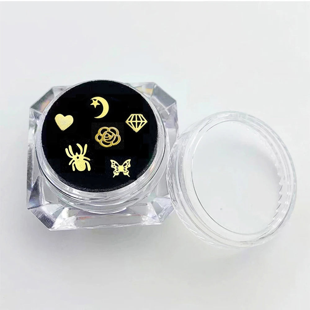 Dollar Sign Star Moon Heart Diamond Butterfly Shape Alloy Tooth Decoration Wholesale 18k Gold Plated Dental Material Teeth Gem