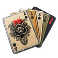 Death Card Embroidery Patches Badges Emblem DIY Accessory Hoop Loop Rectangular Patch Black Spade