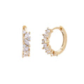 925 Silver Jewelry Sparkle Diamond Earrings Gold Vermeil huggies Hoop Earrings
