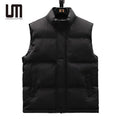 Liu Ming Custom Logo New Style Autumn Winter Men Stand Collar Sleeveless Outerwear Solid Color Jacket Waistcoat