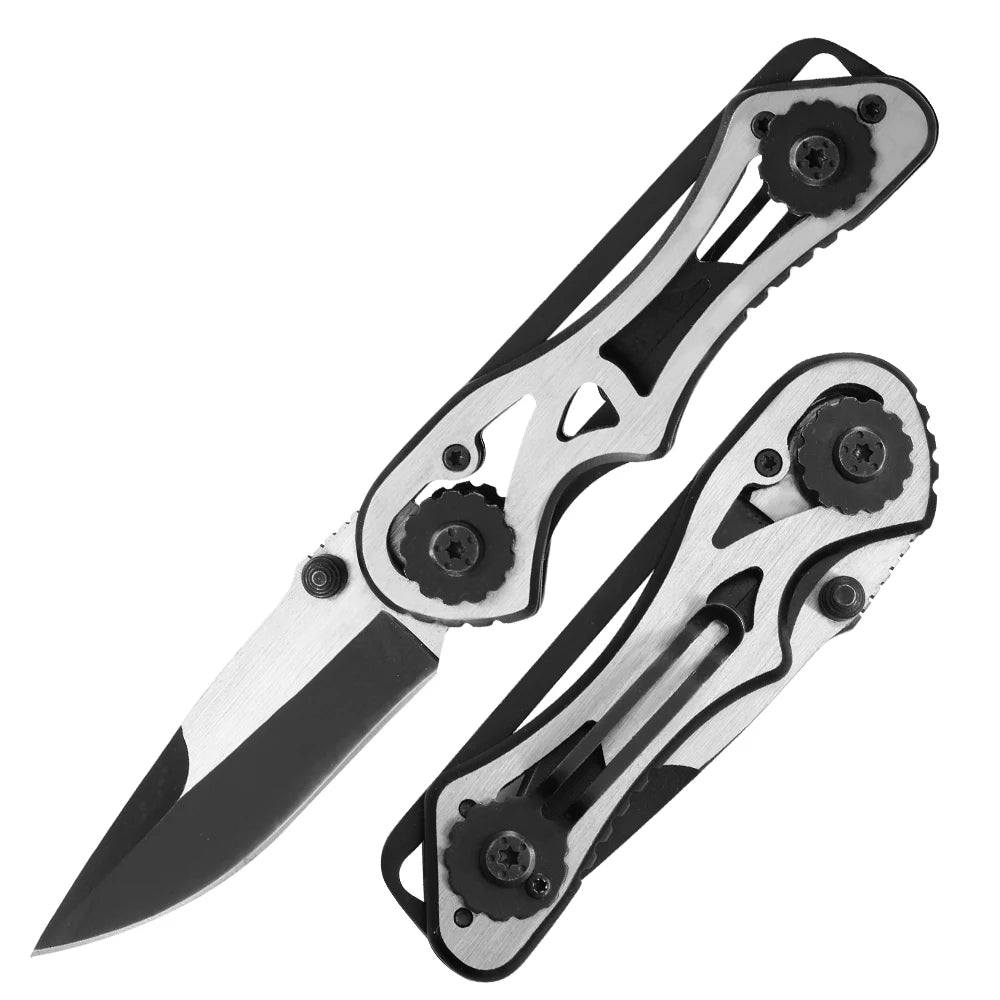 Portable Stainless Steel EDC Folding Blade Knives 7cr13 Survival Training Gear for Camping Field Use-Customizable OEM DIY